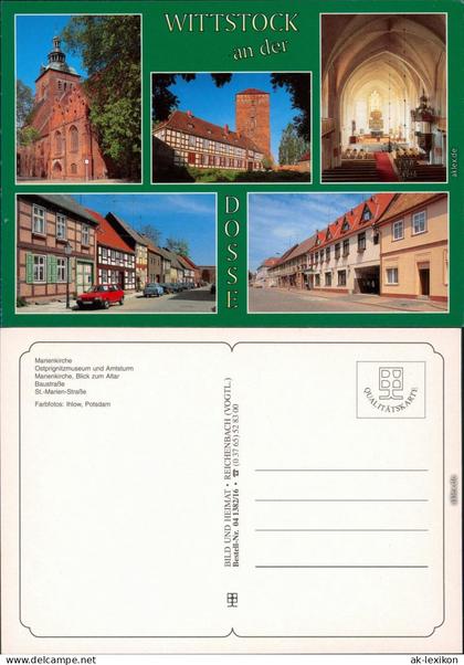 Wittstock/Dosse Marienkirche, Ostprignitzmuseum und Amtsturm,   1995