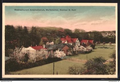 AK Wolfenbüttel, Waldrestaurant Antoinettenruh, Bes.: G. Kahl