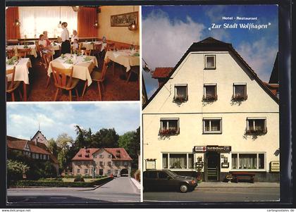 AK Wolfhagen, Blick auf das Hotel-Restaurant Zur Stadt Wolfhagen, Innenansicht