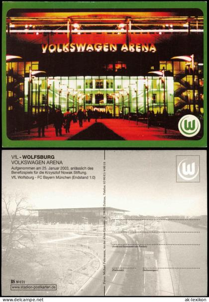 Ansichtskarte Wolfsburg VOLKSWAGEN ARENA Fussball Stadion 2003