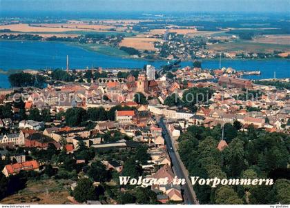 Wolgast Mecklenburg-Vorpommern Fliegeraufnahme mit Insel Usedom