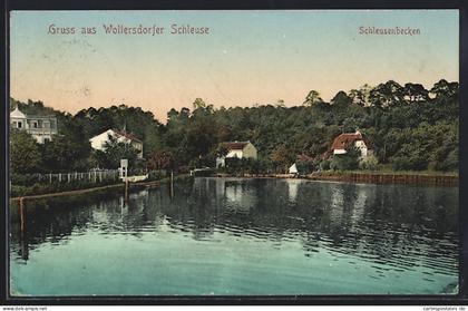 AK Woltersdorf / Erkner, Schleusenbecken