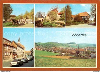 Worbis Friedensplatz Burg Bodenstein Rathaus Ernst Thaelmann Strasse Panorama
