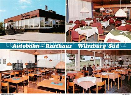 Wuerzburg Bayern Autobahn Rasthaus Wuerzburg Sued Gastraeume