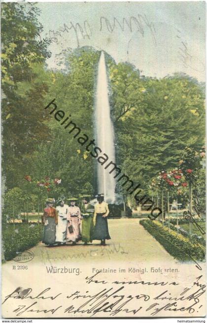 Würzburg - Hofgarten - Fontäne