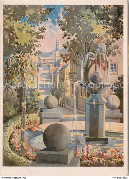 Wunsiedel Bahnhofstrasse Aquarell