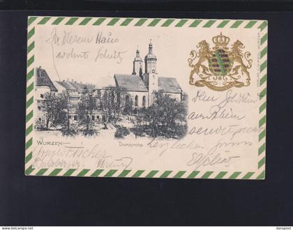 Dt. ReichAK Wurzen 1901 Prägewappen
