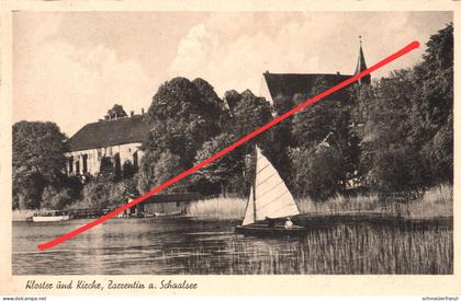 AK Zarrentin am Schaalsee Kloster Kirche Fähre Segelboot a Lassahn Seedorf Wittenburg Gadebusch Schwerin Mölln Ratzeburg