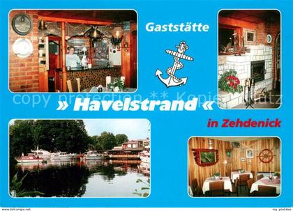 Zehdenick Gaststaette Hafelstrand Theke Gaststube Fahrgastschiffe
