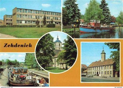 Zehdenick Karl Marx Oberschule Am Hafen Schleuse Pfarrkirche Rathaus