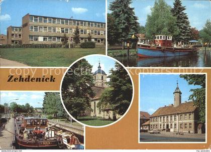 Zehdenick Karl Marx Oberschule Hafen Schleuse Pfarrkirche Rathaus