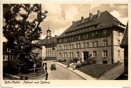 Zella-Mehlis - Postamt und Rathaus