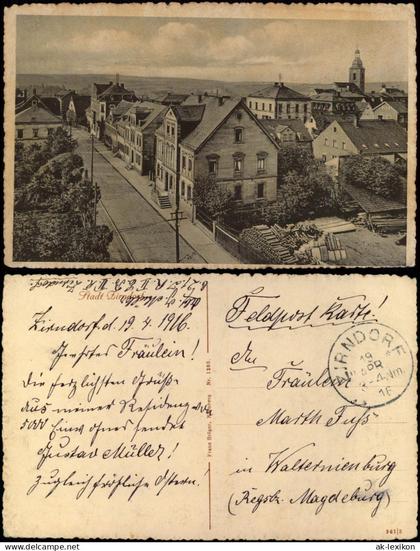 Ansichtskarte Zirndorf Straßenpartie 1916