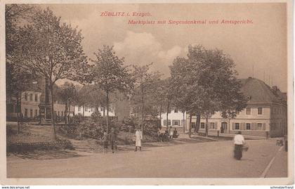 AK Zöblitz Erzgebirge Markt a Ansprung Marienberg Olbernhau Pockau Lengefeld Pobershau Rübenau Sorgau Rittersberg