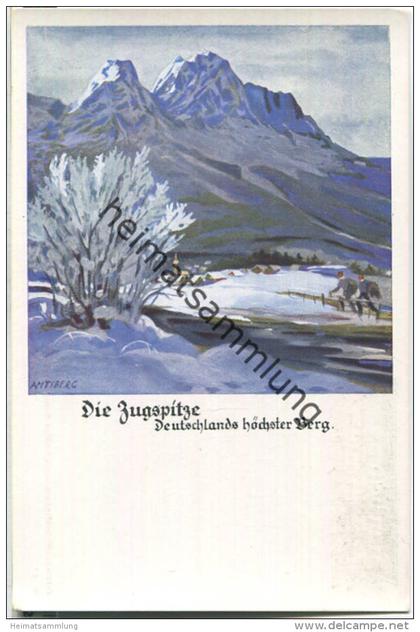 Deutsche Turnerschaft - Die Zugspitze - signiert Otto Amtsberg