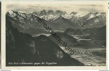 Zugspitze - Falkenstein - Foto-Ansichtskarte - Verlag A. Tanner Nesselwang