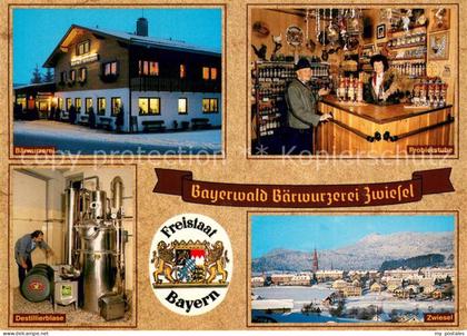Zwiesel Niederbayern Bayerwald Baerwurzerei Zwiesel Destillierblase Probierstube