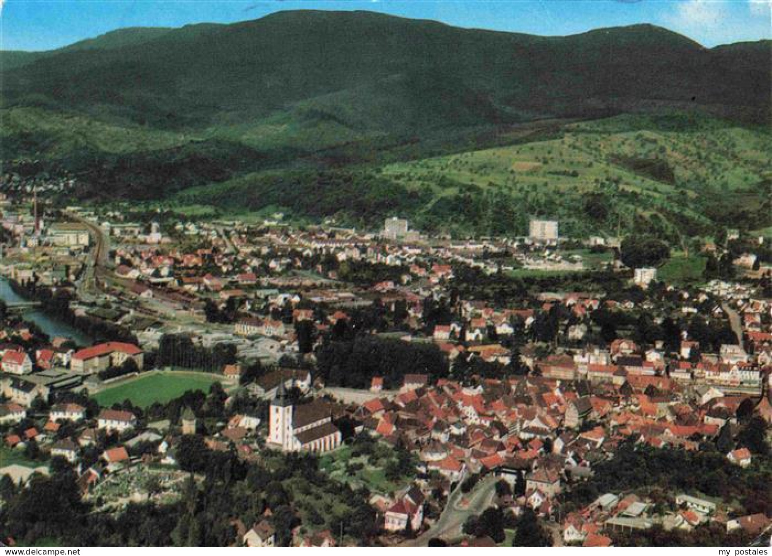 Gernsbach Murgtal BW Fliegeraufnahme