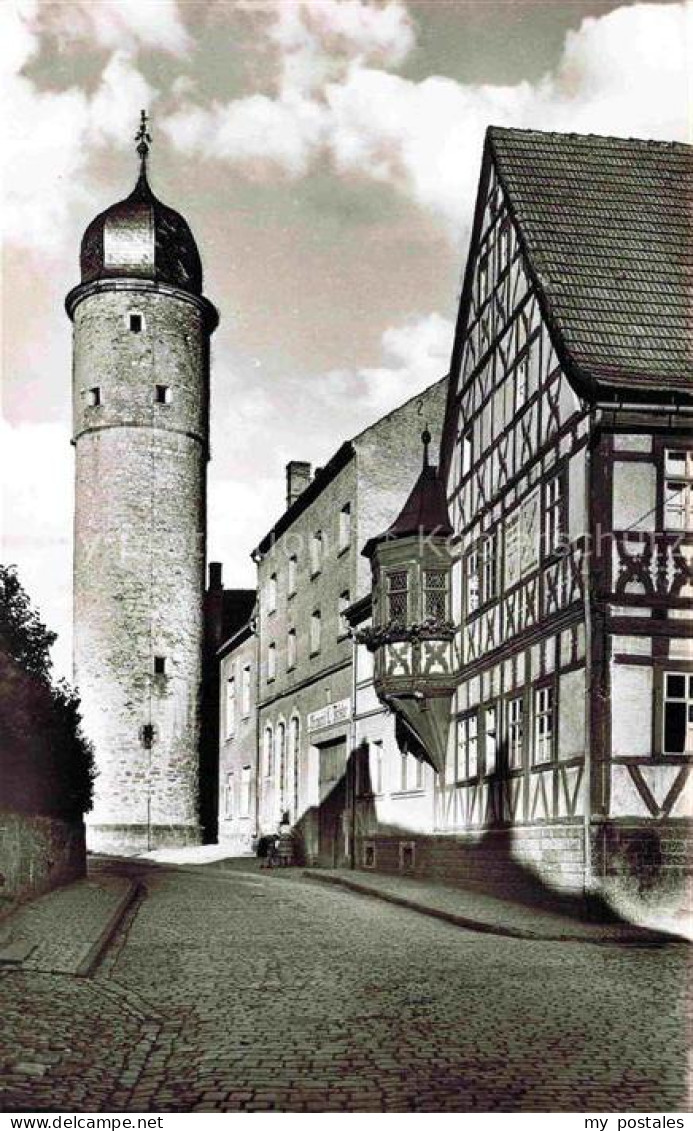 Gerolzhofen Weisser Turm Altstadt Fachwerkhaus