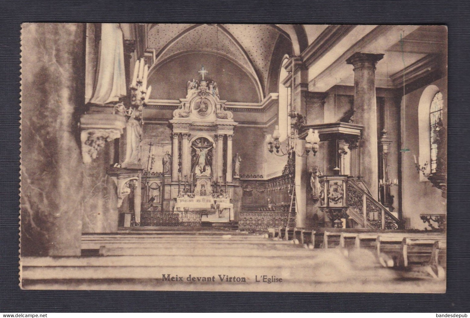Gerouville Meix devant Virton Interieur de l' Eglise (Photo Lahousse  56436)