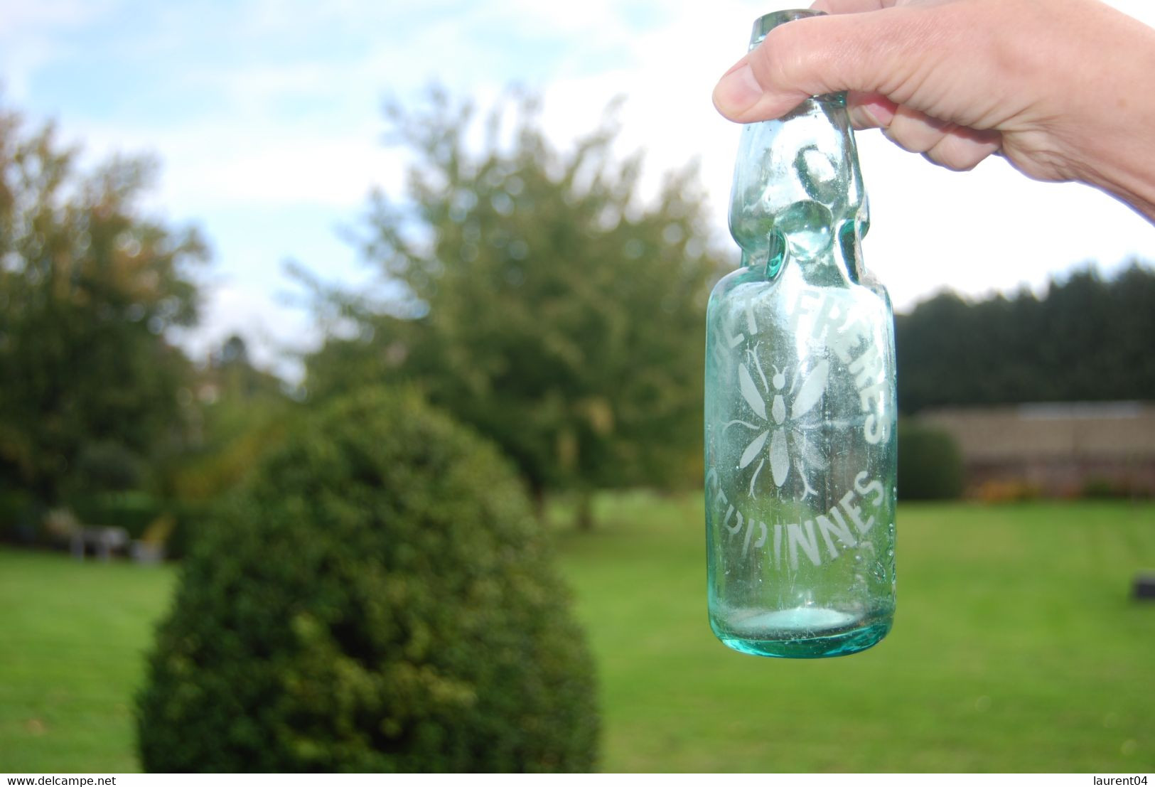 GERPINNES. ANCIENNE BOUTEILLE A SODALIMONADE-BRASSERIE (AVEC BILLE) ILNRET FRERES.