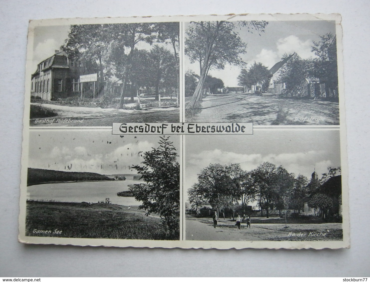 GERSDORF , Eberswalde, Seltene Karte um 1939