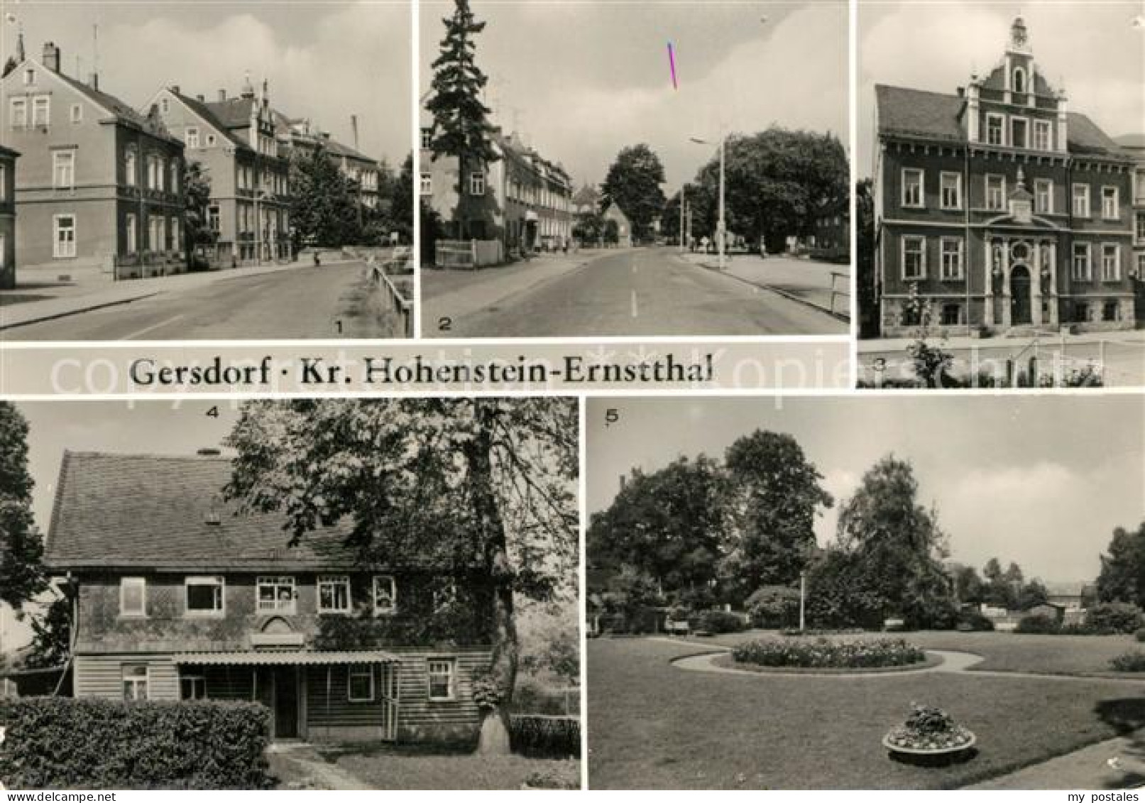 Gersdorf Hohenstein-Ernstthal Rathaus Platz des Friedens Kinderkrippe Volkspark
