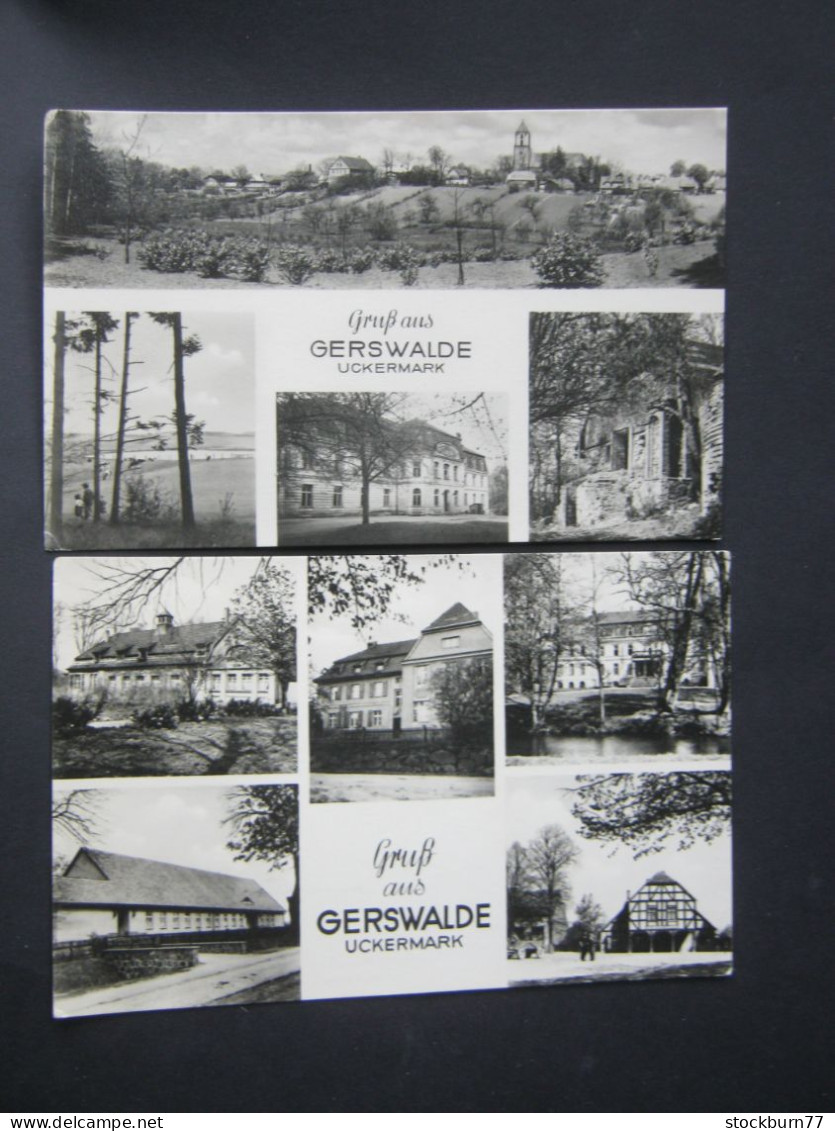 Gerswalde, 2 Schöne  Karten um 1956