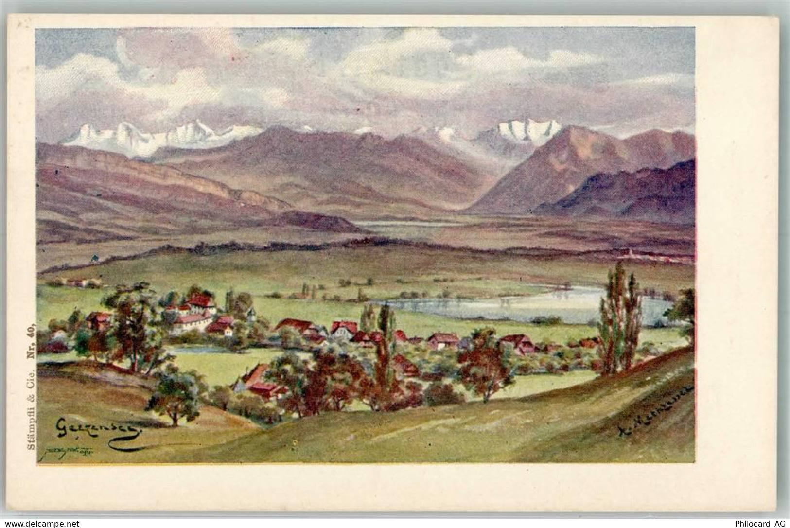 Gerzensee Motiv Schweiz Künstlerkarte - 10735206