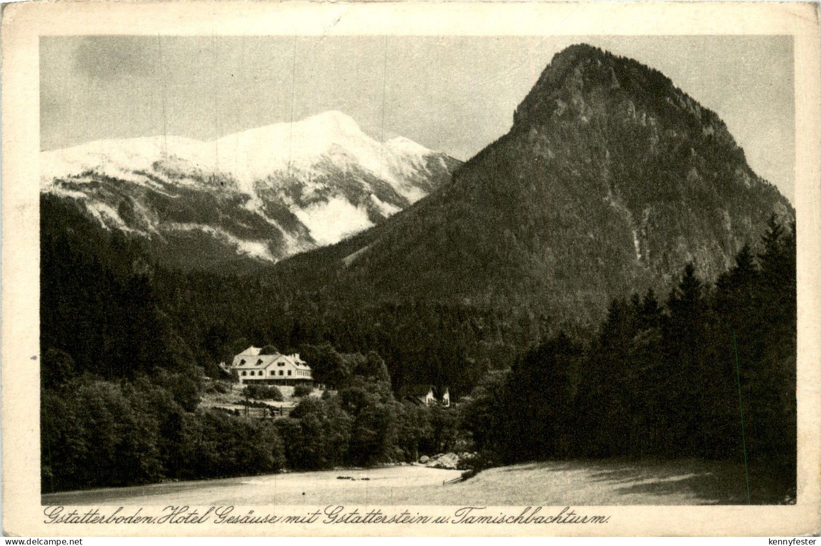 Gesäuse, Gstatterboden Hotel Gesäuse mit Gstatterstein