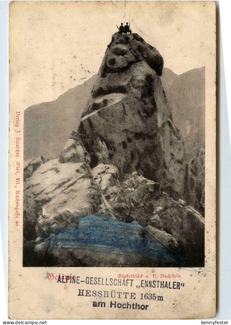 Gesäuse/Steiermark - Gesäuse, Gipfelblock . fl. Buchstein