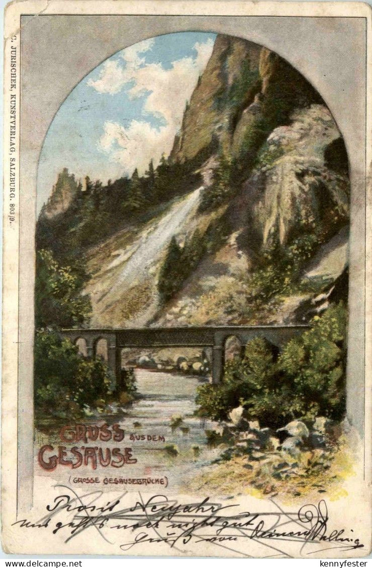 Gesäuse/Steiermark - Gesäuse, Grosse Gesäusebrücke