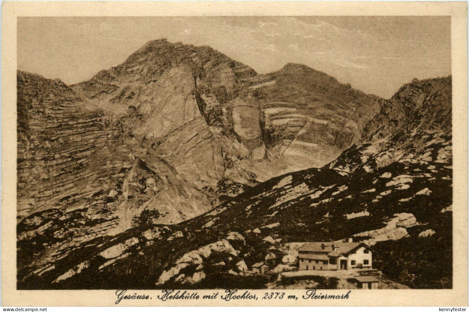 Gesäuse/Steiermark - Gesäuse, Hess-Hütte mit Hochtor