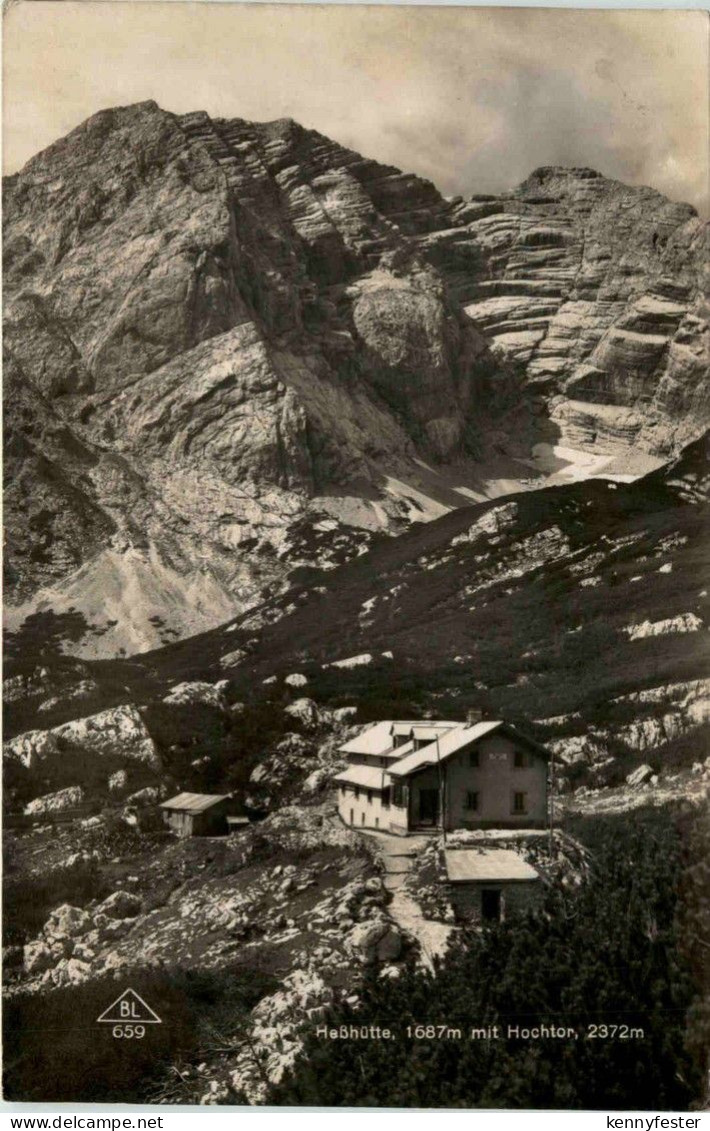 Gesäuse/Steiermark - Gesäuse, Hesshütte mit Hochtor