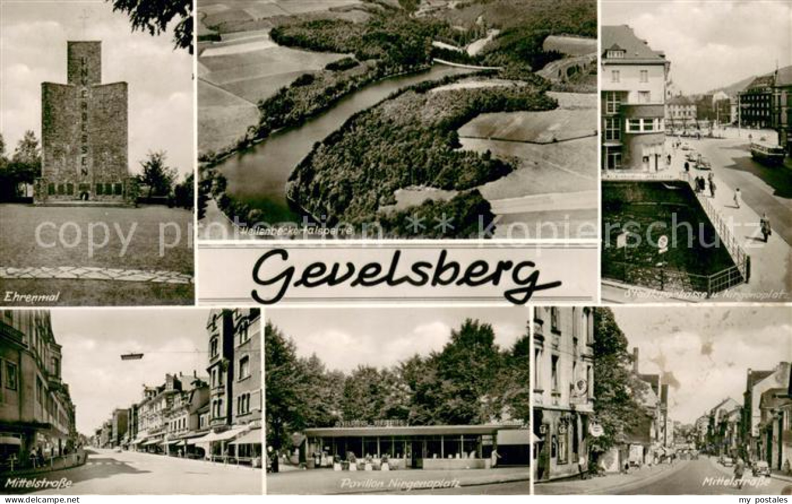 Gevelsberg Ehrenmal Heilenbeckertalsperre Mittelstrasse Pavillon Nirgenaplatz St