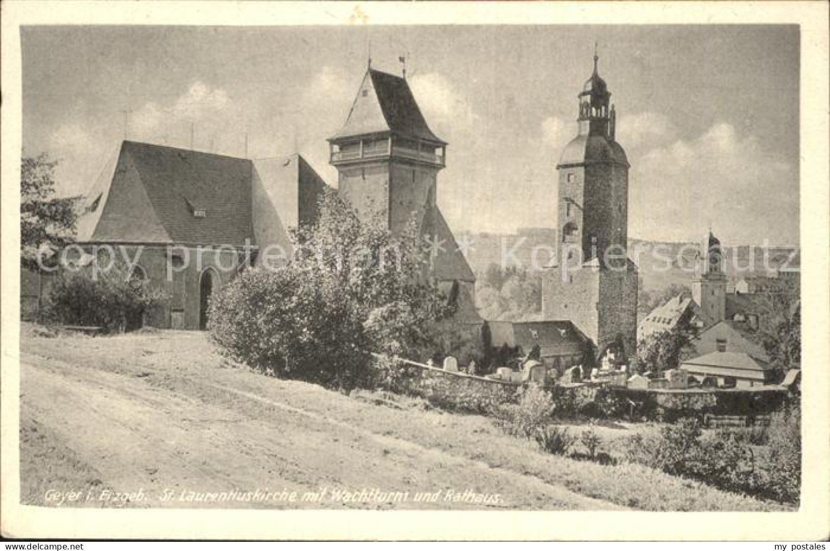 Geyer Sankt Laurentiuskirche Wachtturm Rathaus