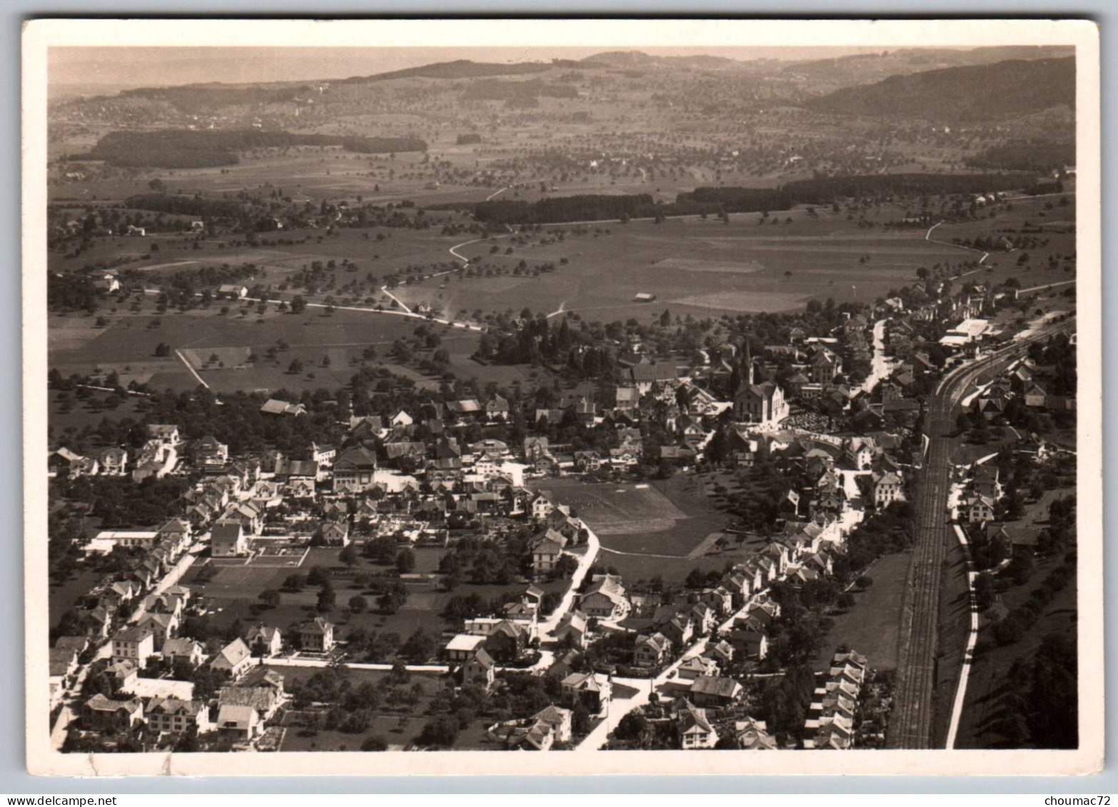GF (Suisse) Thurgovie 00, Sirnach, Papeterie Bühler, vue aérienne, état !!