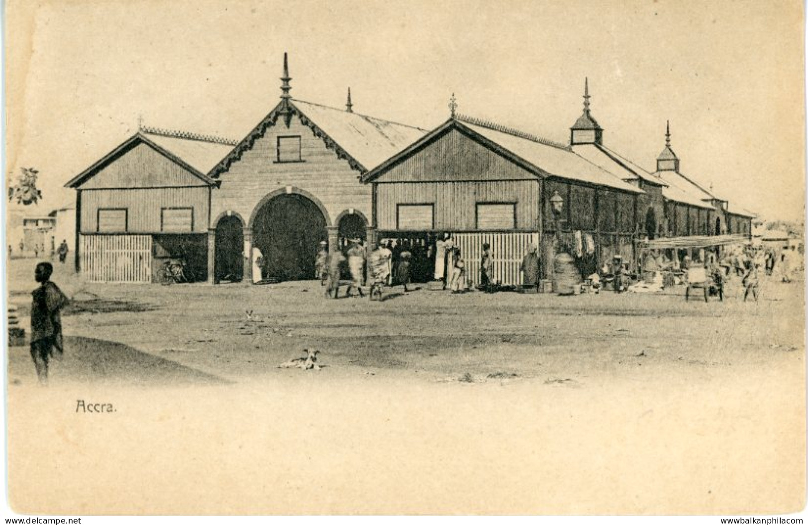 Ghana Gold Coast Accra early postcard