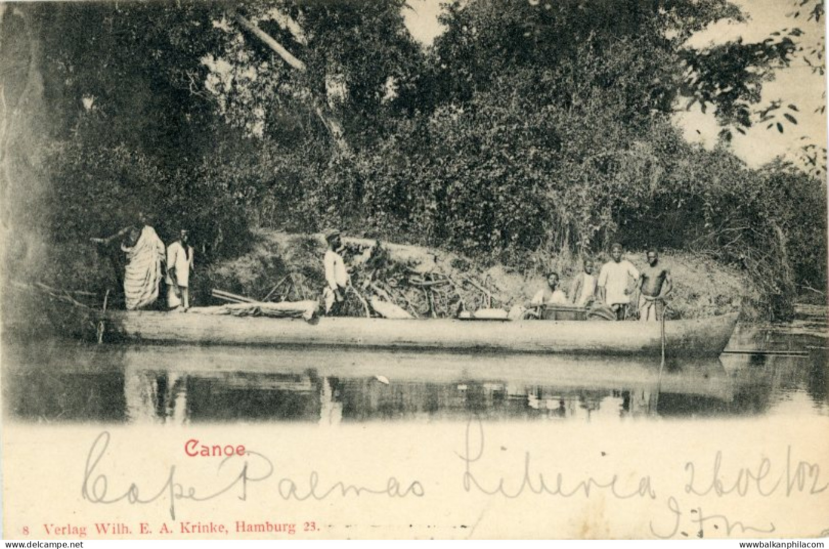 Ghana Gold Coast Canoe 1902 to Scotland