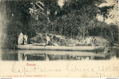 Ghana Gold Coast Canoe 1902 to Scotland