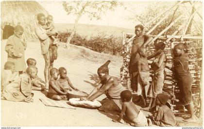 Ghana Gold Coast Native Village Family