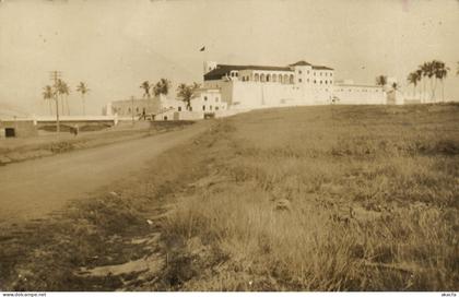 PC GHANA GOLD COAST ELMINA CASTLE REAL PHOTO POSTCARD (b69266)