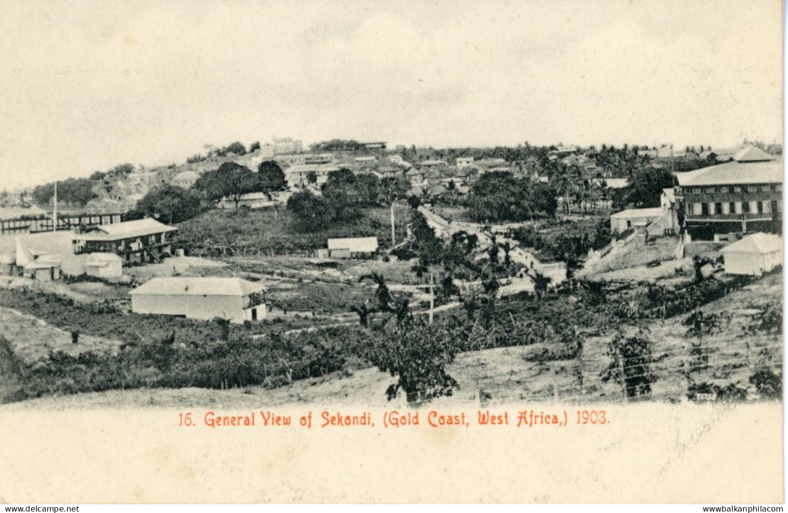 Ghana Sekondi Gold Coast view 1903