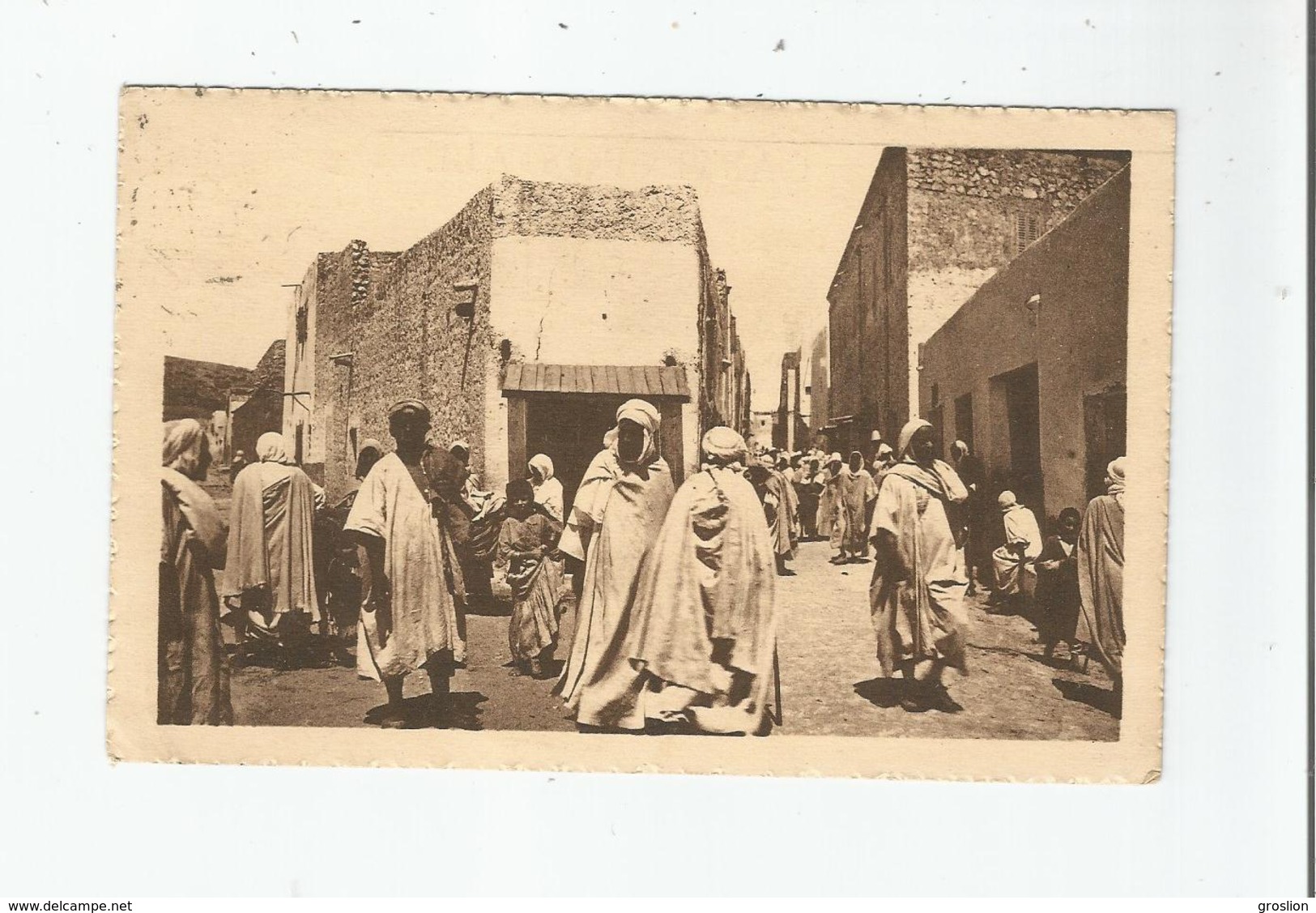 GHARDAIA  LA RUE DU MARCHE (BELLE ANIMATION) 1929