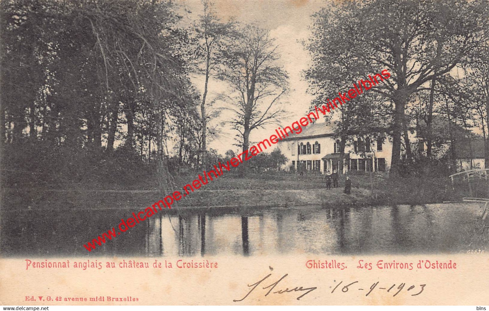 Ghistelles - Pensionnat anglais au château de la Croissière - Gistel
