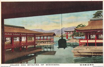 JAPON - Hiroshima - Inland Sea - Miyajima - Mer intérieure - Pavillons - CP