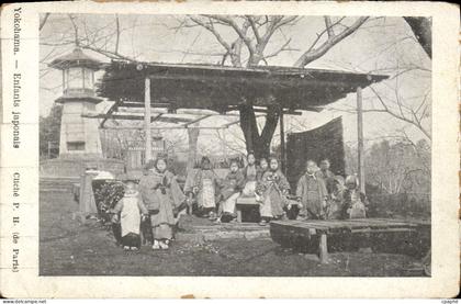 CPA Yokohama Enfants Japonais