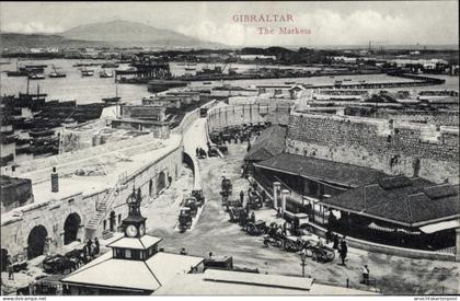 CPA Gibraltar, The Markets, Partie an den Märkten, Hafen, Schiffe