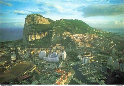 Gibraltar Gibilterra Aerial view of Rock