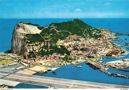 GIBRALTAR Gibilterra Fliegeraufnahme